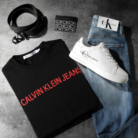 Calvin Klein - Maglietta istituzionale Logo 7856 Nero