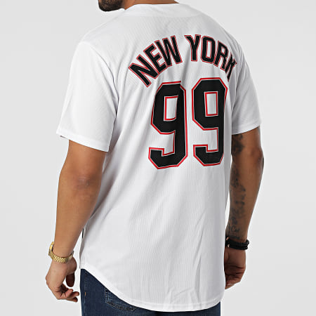 Grand Maillot De Baseball Champro BS16 Blanc Pour Jeune, Taille L, Avec épingle Noire Eb119