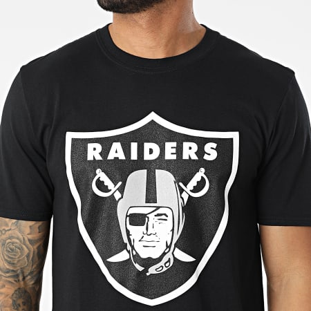 Mitchell and Ness - Tee Shirt Las Vegas Raiders NFL Team Logo Noir