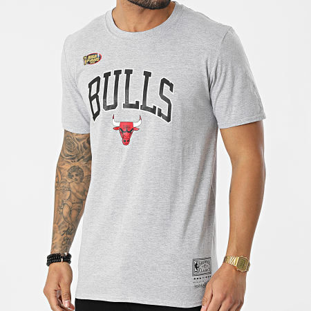 Mitchell and Ness - Tee Shirt Chicago Bulls Arch Gris Chiné