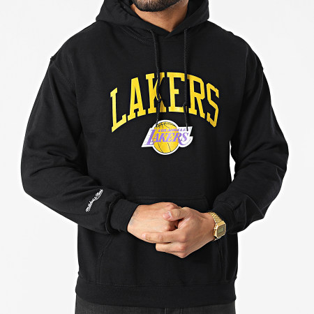 Mitchell and Ness - Sweat Capuche Los Angeles Lakers Arch Noir