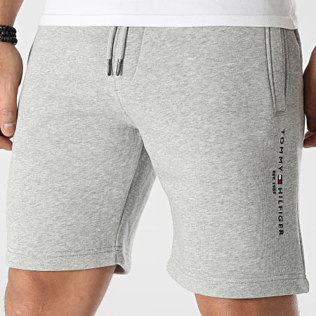 Tommy Hilfiger - Pantalones cortos de chándal con logotipo de Tommy 2198 Gris jaspeado
