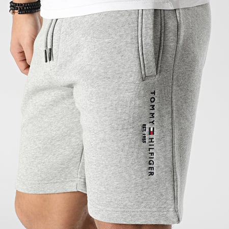 Tommy Hilfiger - Pantalones cortos de chándal con logotipo de Tommy 2198 Gris jaspeado