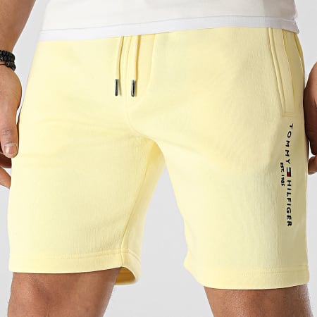 Tommy Hilfiger - Pantalones cortos de chándal con logotipo de Tommy 2198 Amarillo