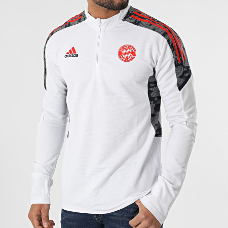 Adidas Sportswear - Tee Shirt A Manches Longues FC Bayern GS6927 Blanc