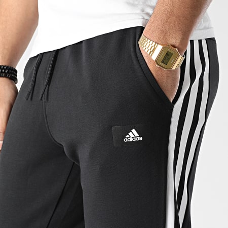 Adidas Performance - Pantalon Jogging A Bandes FI 3 Stripes H46533 Noir