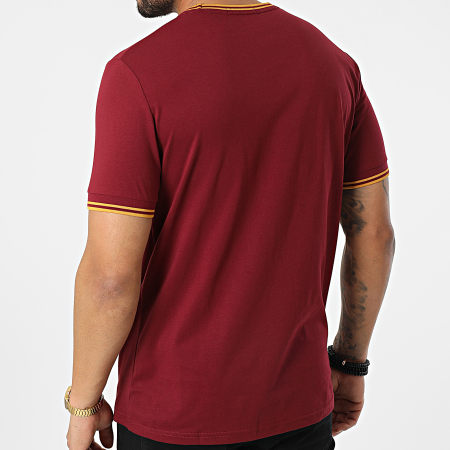 Fred Perry - Camiseta Twin Tipped M1588 Burdeos