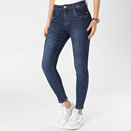 Girls Outfit Jean Skinny Femme D1501 Bleu Brut