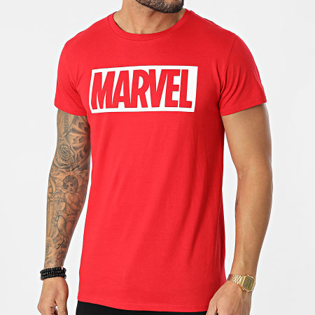 Marvel - Maglietta MEMARCOTS154 Rosso