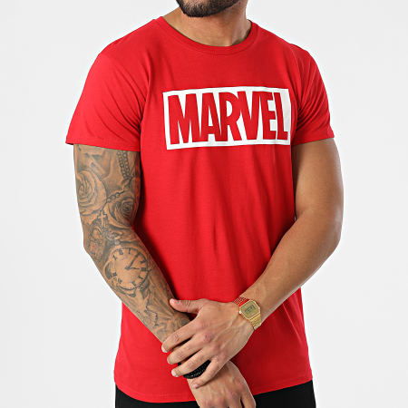 Marvel - Maglietta MEMARCOTS154 Rosso