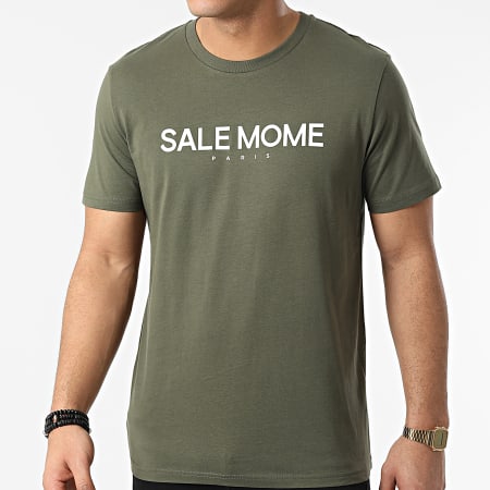 Sale Mome - Tee Shirt Koala Vert Kaki Blanc