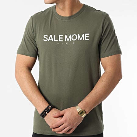 Sale Mome - Tee Shirt Koala Vert Kaki Blanc
