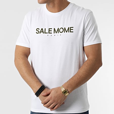 Sale Môme Paris - Tee Shirt Koala Blanc Vert Kaki