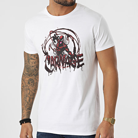 Spiderman - Spider-Man -Camiseta Venom Carnage Blanco