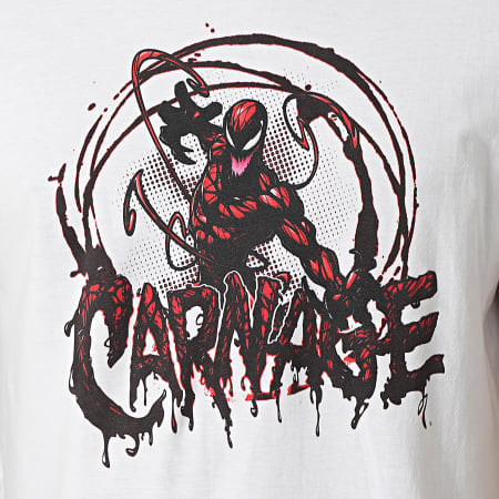 Spiderman - Spider-Man -Tee Shirt Venom Carnage Blanc