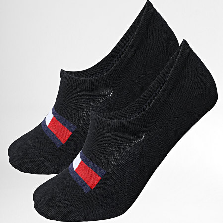 Tommy Hilfiger - Confezione da 2 paia di calzini invisibili 701219137 nero
