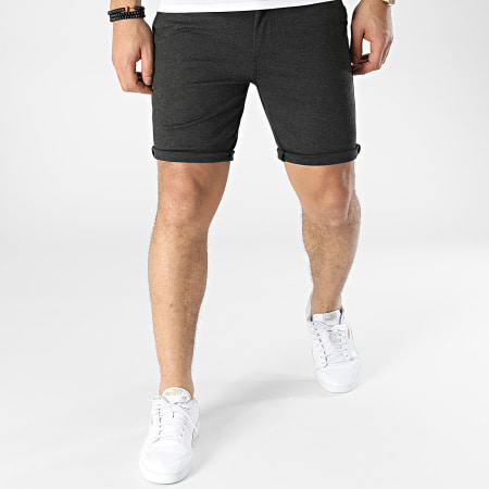 Blend - Short Chino 20713592 Gris Anthracite Chiné