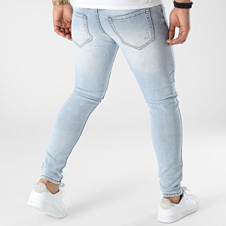 Frilivin - Jeans skinny con lavaggio blu