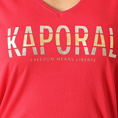 Kaporal - Tee Shirt Femme Krew Rouge