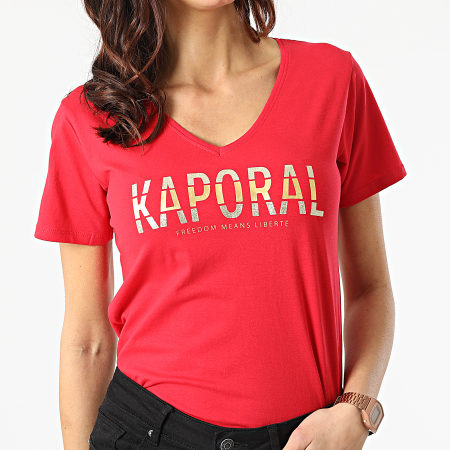 Kaporal - Camiseta Krew para mujer Rojo