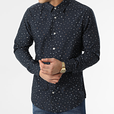 Only And Sons - Camicia Albert a maniche lunghe blu navy