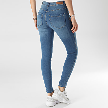 Only - Jeans skinny da donna in denim blu reale