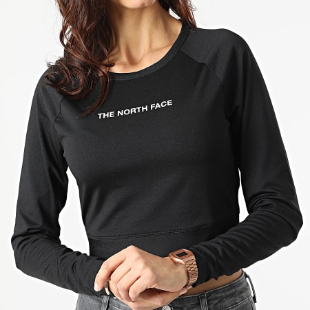 The North Face - Tee Shirt Manches Longues Femme Crop A5IFU Noir