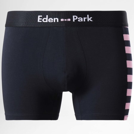 Eden Park - Lot De 2 Boxers E658G19 Noir Rose