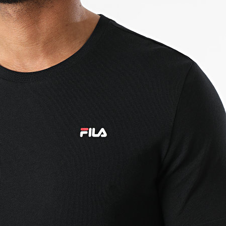 Fila - Lot De 2 Tee Shirts Brod FAM0083 Blanc Noir
