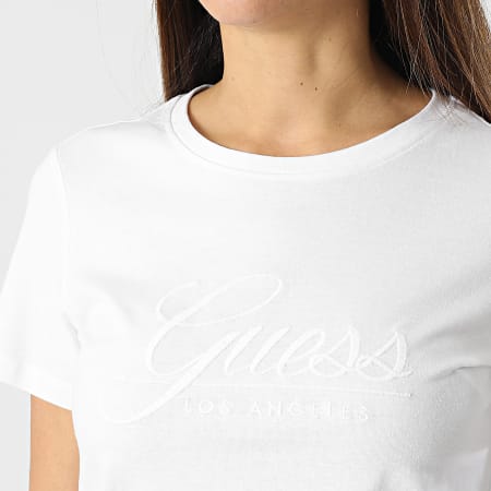 Guess - Tee Shirt Femme W2GI09 Blanc