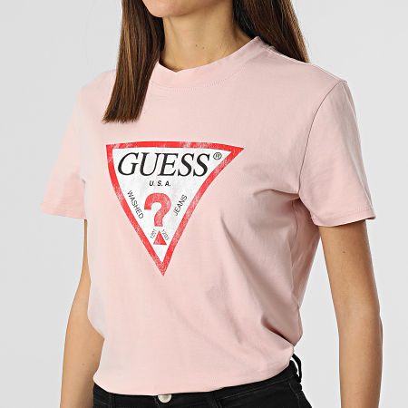 Guess - Tee Shirt Femme W93I0R Rose