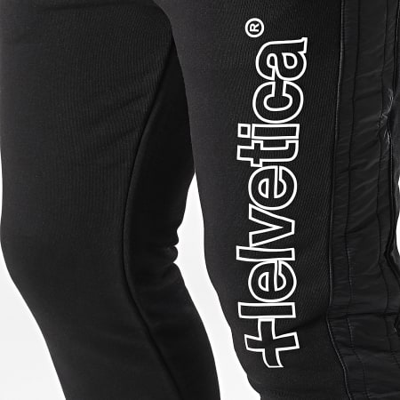 Helvetica - Pantaloni da jogging a fascia neri Freedom