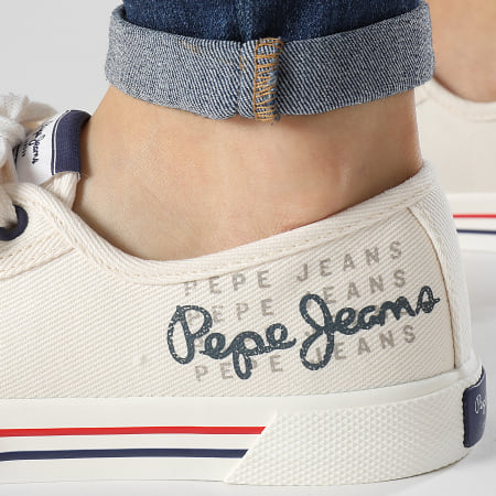 Pepe Jeans - Baskets Femme Brady Logo PLS31288 Factiry White