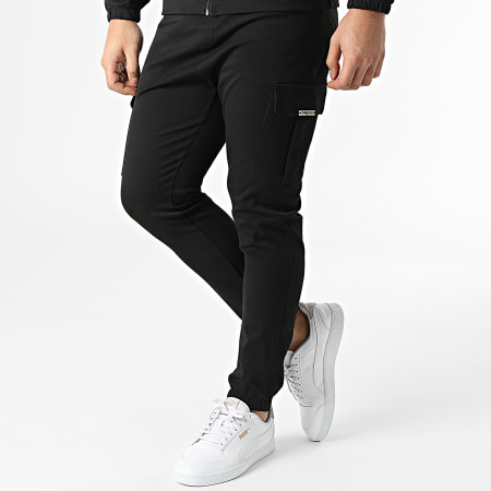 Uniplay - MK-18 Set giacca con zip e pantaloni da jogging nero