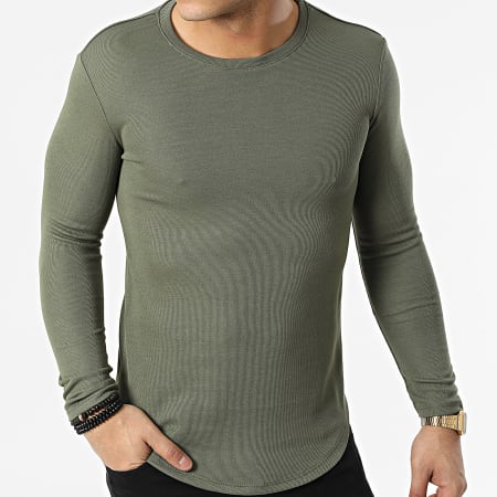 Uniplay - Maglietta a maniche lunghe oversize UY776 Verde Khaki