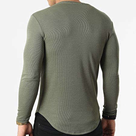 Uniplay - Tee Shirt A Manches Longues Oversize UY776 Vert Kaki