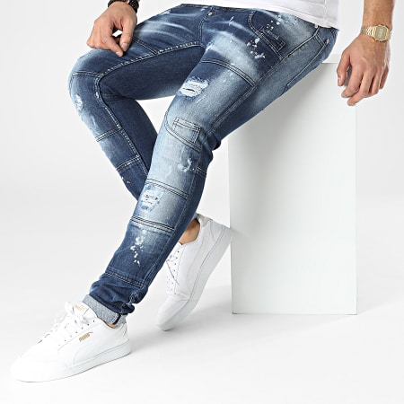 Uniplay - 644 Jeans skinny in denim blu