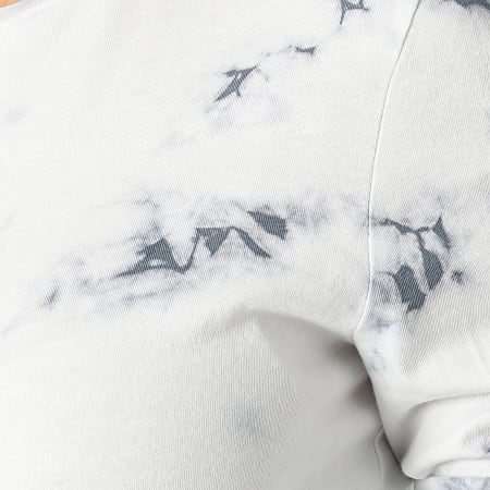 Vero Moda - Tee Shirt Manches Longues Femme Argo Blanc Bleu Marine
