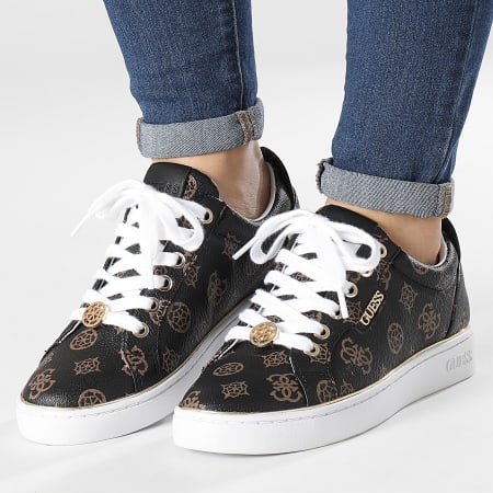 Guess - Sneakers donna FL5B2EFAL12 Marrone Crema