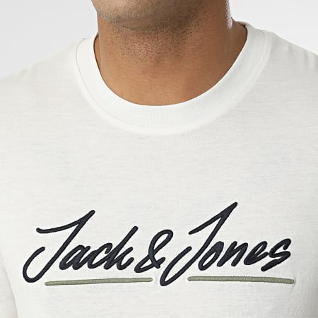 Jack And Jones - Tee Shirt Tons Upscale Blanc