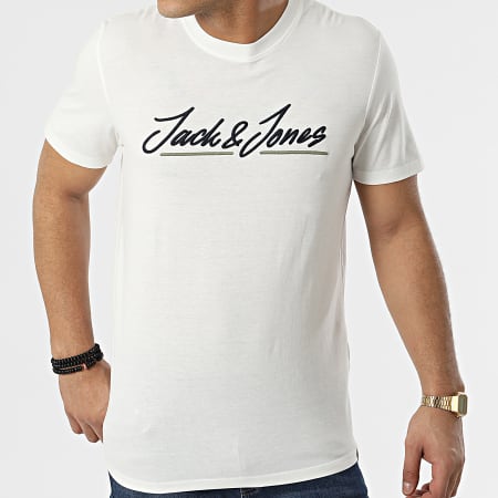 Jack And Jones - Tee Shirt Tons Upscale Blanc