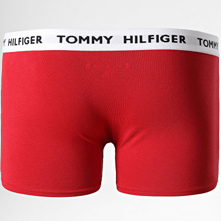 Tommy Hilfiger - Lote de 2 calzoncillos bóxer para niños 0289 Negro Rojo