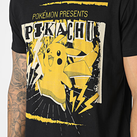 Pokémon - Tee Shirt Pikachu 447862 Noir