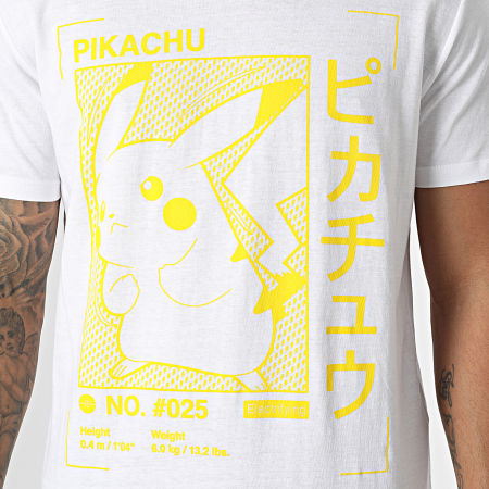 Pokémon - Tee Shirt Pikachu 486405 Blanc