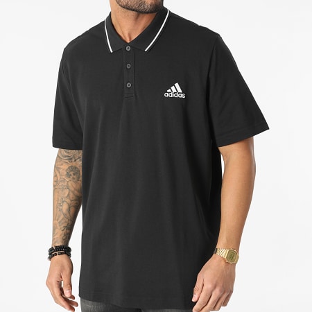 Adidas Sportswear - Polo A Manches Courtes Aeroready Essentials Piqué Small Logo Gk9027 Noir