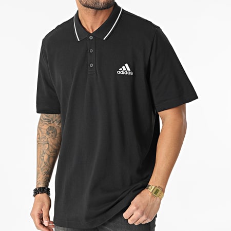Adidas Sportswear - Polo A Manches Courtes Aeroready Essentials Piqué Small Logo Gk9027 Noir