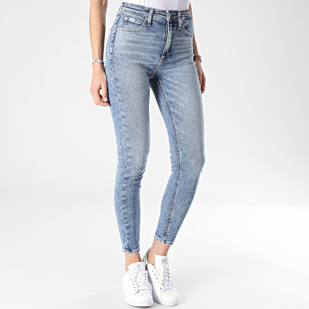 Calvin Klein Jeans - Jean Skinny Femme Rise 7864 Bleu Denim