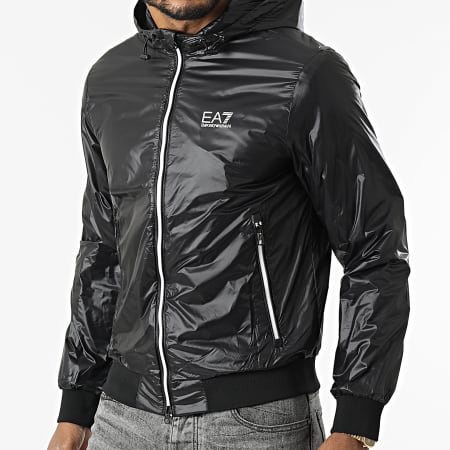 EA7 Emporio Armani Veste Zipp e Capuche 3LPB32 PNR4Z Noir Ryses