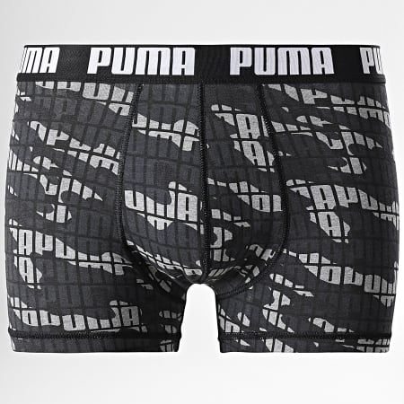Puma - Lot De 2 Boxers Everyday Gris Anthracite Noir Camouflage