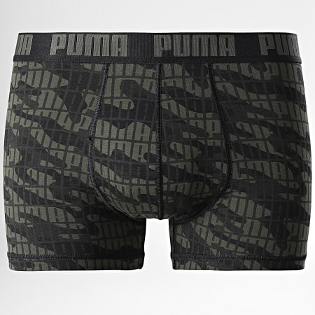Puma - Lot De 2 Boxers Everyday Vert Kaki Camouflage